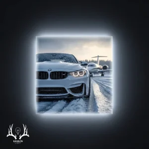 تابلو بک لایت BMW M4 سفید