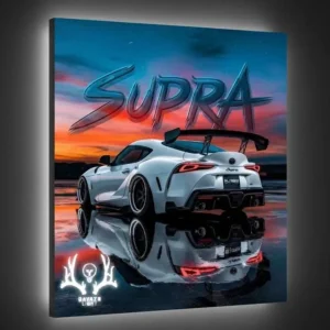 تابلو بک لایت Toyota Supra سفید