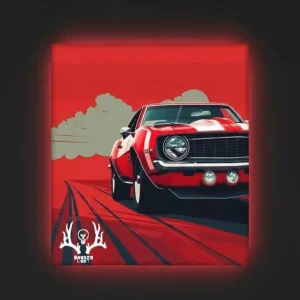 تابلو بک لایت خودرو کلاسیک آمریکایی