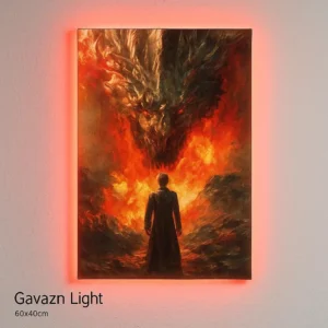 تابلو بک‌ لایت طرح اژدها