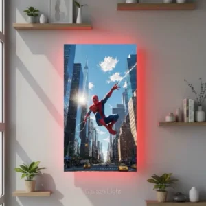 تابلو بک لایت طرح مرد عنکبوتی