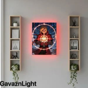 تابلو بک‌ لایت طرح متال کیمیاگر