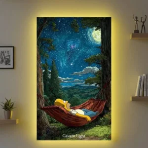 تابلو بک‌ لایت طرح هومر سیمپسون