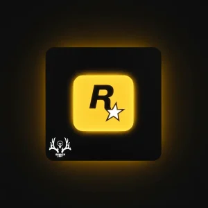 تابلو بک‌ لایت راک استار