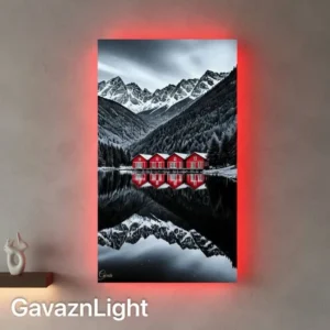 تابلو بک لایت آرامش کوهستان
