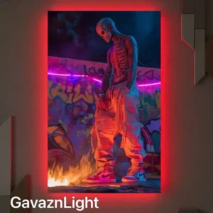 تابلو بک لایت اسکلت رپر