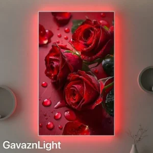 تابلو بک لایت گل رز